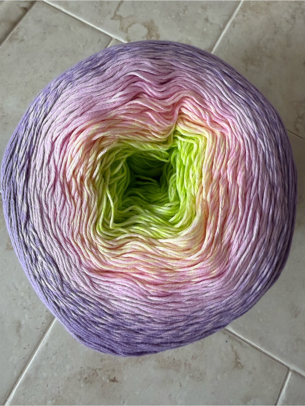 Yarn Art Rosegarden Multicolor Gradient Cotton Yarn Cake - Pastel Colors